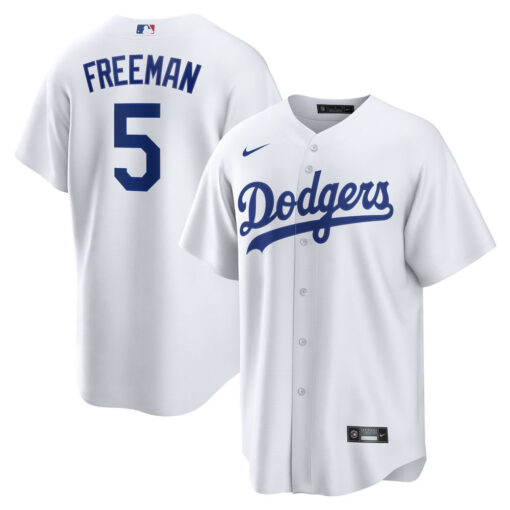Freddie Freeman Los Angeles Dodgers Jersey – White, Limited Replica Fan Edition