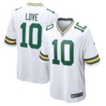 Jordan Love Green Bay Packers Jersey - White, Limited Replica Fan Edition