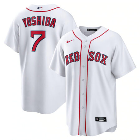 Masataka Yoshida Boston Red Sox Jersey – White, Limited Replica Fan Edition
