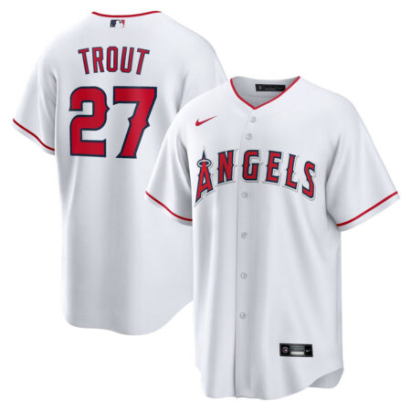 Mike Trout Los Angeles Angels Jersey – White, Limited Replica Fan Edition
