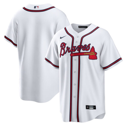 Atlanta Braves Team Jersey – White, Limited Replica Fan Edition