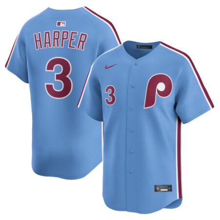 Bryce Harper Philadelphia Phillies Jersey – Light Blue, Limited Replica Fan Edition