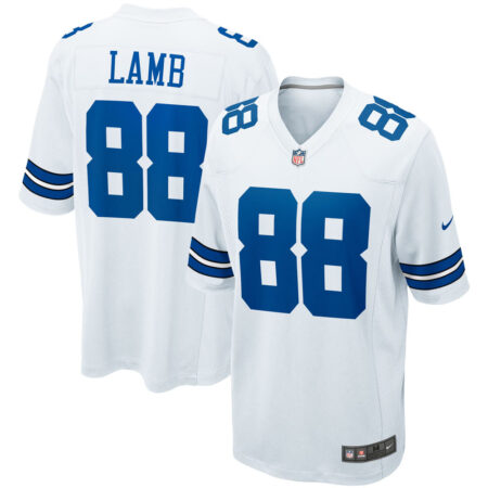 CeeDee Lamb Dallas Cowboys Jersey – White, Limited Replica Fan Edition