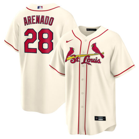 Nolan Arenado St. Louis Cardinals Jersey – Cream, Limited Replica Fan Edition