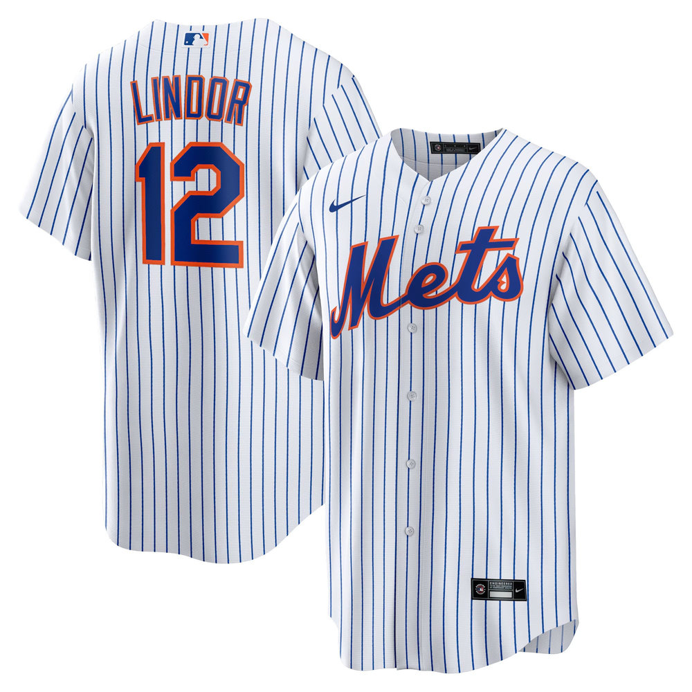 Francisco Lindor New York Mets Jersey – White, Limited Replica Fan Edition