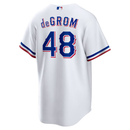 Jacob deGrom Texas Rangers Jersey – White, Limited Replica Fan Edition