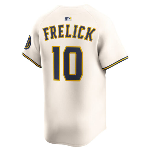 Sal Frelick Milwaukee Brewers Jersey – Cream, Limited Replica Fan Edition