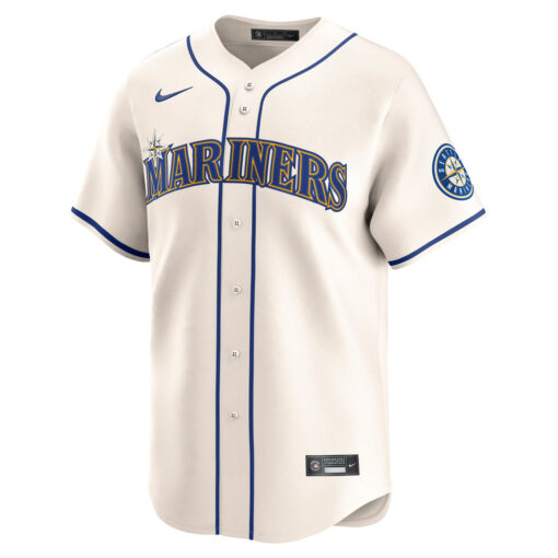 Cal Raleigh Seattle Mariners Jersey – Cream, Limited Replica Fan Edition