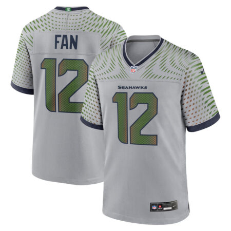 12s Seattle Seahawks Jersey – Wolf Gray, Limited Replica Fan Edition