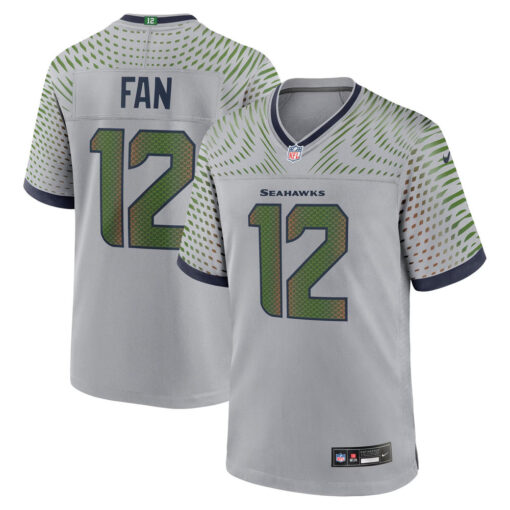 12s Seattle Seahawks Jersey – Wolf Gray, Limited Replica Fan Edition