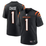 Ja'Marr Chase Cincinnati Bengals Jersey - Black, Limited Replica Fan Edition