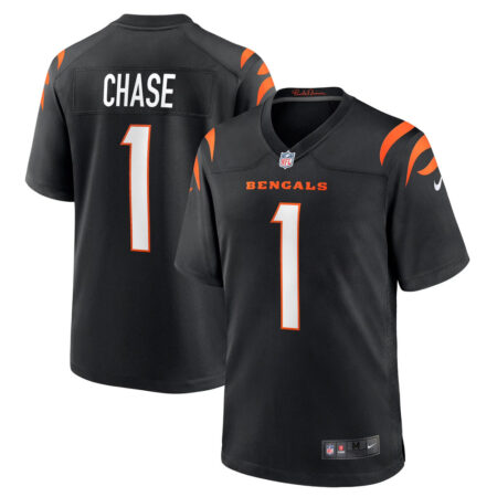 Ja’Marr Chase Cincinnati Bengals Jersey – Black, Limited Replica Fan Edition
