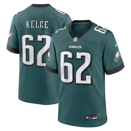 Jason Kelce Philadelphia Eagles Jersey – Midnight Green, Limited Replica Fan Edition