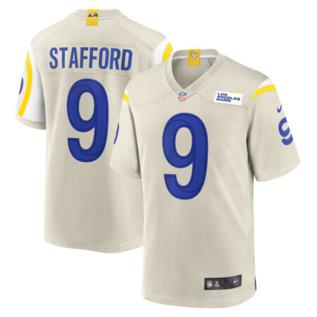 Matthew Stafford Los Angeles Rams Jersey – Bone, Limited Replica Fan Edition
