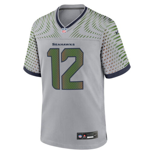 12s Seattle Seahawks Jersey – Wolf Gray, Limited Replica Fan Edition