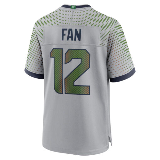 12s Seattle Seahawks Jersey – Wolf Gray, Limited Replica Fan Edition