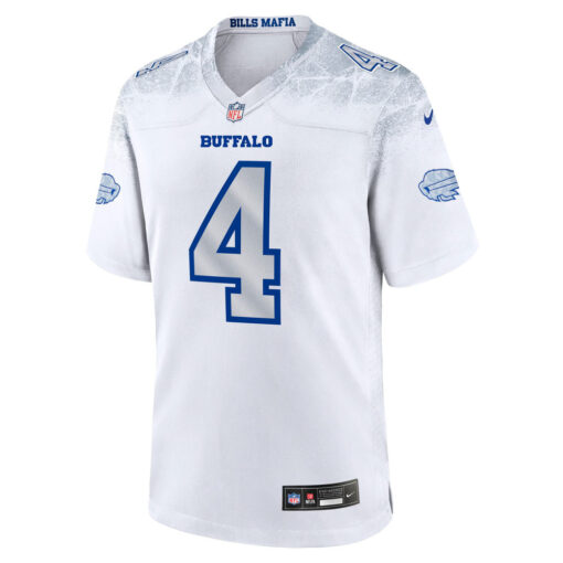 James Cook III Buffalo Bills Jersey – White, Limited Replica Fan Edition