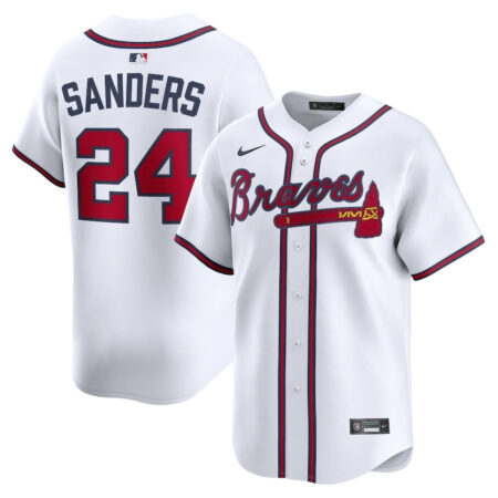 Deion Sanders Atlanta Braves Jersey – White, Limited Replica Fan Edition