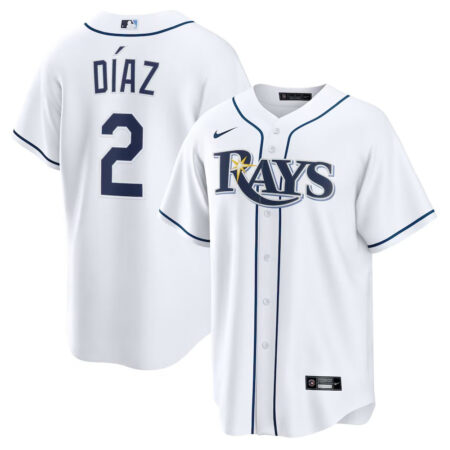 Yandy Díaz Tampa Bay Rays Jersey – White, Limited Replica Fan Edition