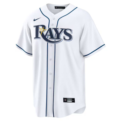 Yandy Díaz Tampa Bay Rays Jersey – White, Limited Replica Fan Edition
