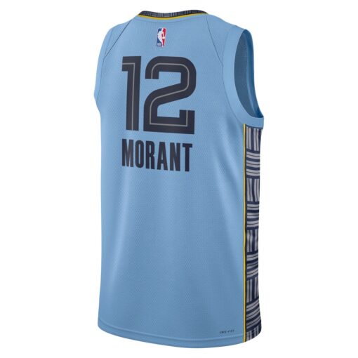 Ja Morant Memphis Grizzlies Jordan Unisex Swingman Jersey Statement Edition Light Blue, Limited Replica Fan Edition
