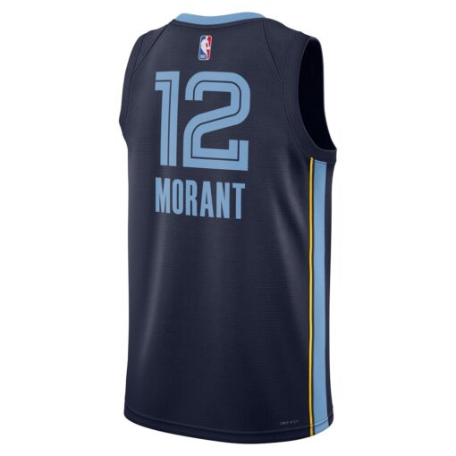 Ja Morant Memphis Grizzlies Unisex Swingman Jersey Icon Edition Navy, Limited Replica Fan Edition