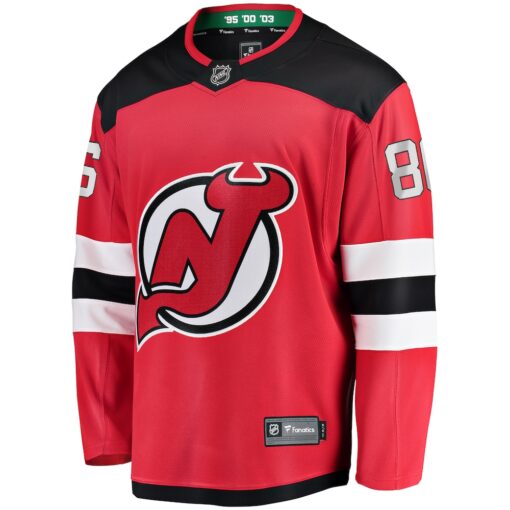 Jack Hughes New Jersey Devils Breakaway Player Jersey – Red, Limited Replica Fan Edition