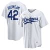 Jackie Robinson Brooklyn Dodgers Home Cooperstown Collection Player Jersey - White, Limited Replica Fan Edition