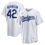 Jackie Robinson Brooklyn Dodgers Home Cooperstown Collection Player Jersey - White, Limited Replica Fan Edition