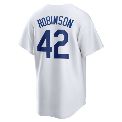 Jackie Robinson Brooklyn Dodgers Home Cooperstown Collection Player Jersey – White, Limited Replica Fan Edition