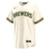 Jackson Chourio Milwaukee Brewers Home Replica Jersey - Cream, Limited Replica Fan Edition