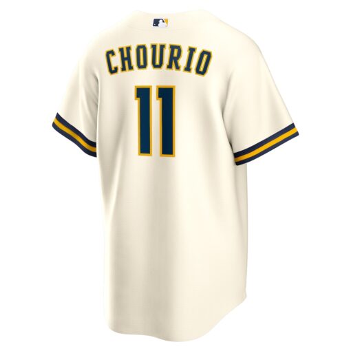 Jackson Chourio Milwaukee Brewers Home Replica Jersey – Cream, Limited Replica Fan Edition