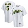 Jacob Wilson Athletics Home Replica Jersey - White, Limited Replica Fan Edition
