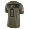 Jahmyr Gibbs Detroit Lions Limited Jersey - Olive, Limited Replica Fan Edition