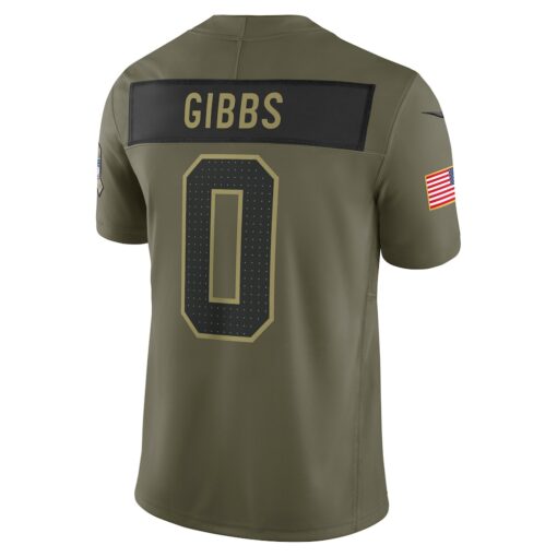 Jahmyr Gibbs Detroit Lions Limited Jersey – Olive, Limited Replica Fan Edition
