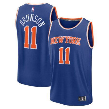 Jalen Brunson New York Knicks Player Jersey – Icon Edition – Blue, Limited Replica Fan Edition