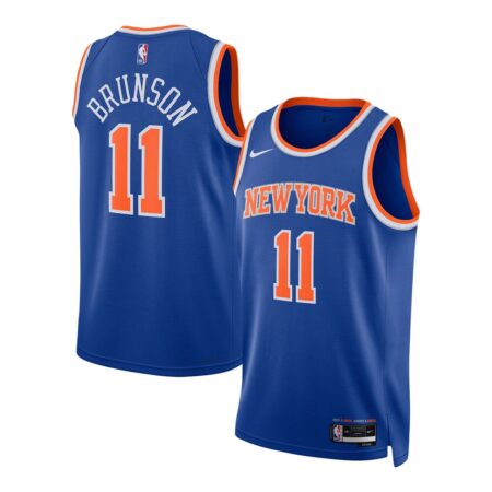 Jalen Brunson New York Knicks Unisex Swingman Jersey Icon Edition  Blue, Limited Replica Fan Edition