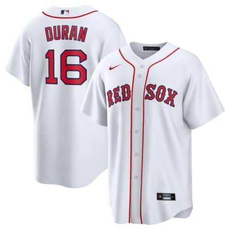 Jarren Duran Boston Red Sox Home Replica Player Jersey – White, Limited Replica Fan Edition