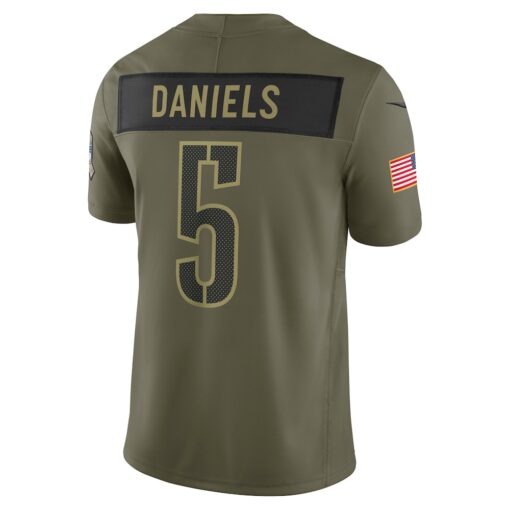 Jayden Daniels Washington Commanders Limited Jersey – Olive, Limited Replica Fan Edition