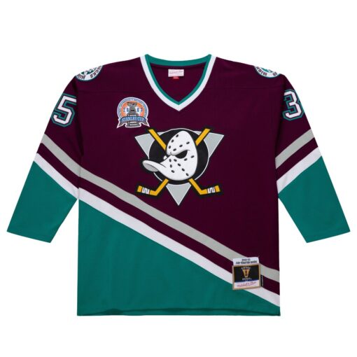 Jean-Sebastien Giguere Anaheim Ducks 2002 Power Play Jersey – Purple, Limited Replica Fan Edition