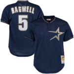 Jeff Bagwell Houston Astros Mitchell & Ness Cooperstown 1997 Mesh Batting Practice Jersey - Navy, Limited Replica Fan Edition