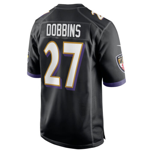 J.K. Dobbins Baltimore Ravens Jersey – Black, Limited Replica Fan Edition
