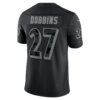 J.K. Dobbins Baltimore Ravens RFLCTV Jersey - Black, Limited Replica Fan Edition