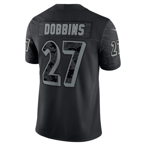 J.K. Dobbins Baltimore Ravens RFLCTV Jersey – Black, Limited Replica Fan Edition