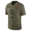 Joe Burrow Cincinnati Bengals Limited Jersey - Olive, Limited Replica Fan Edition
