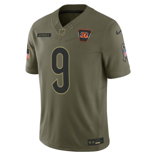 Joe Burrow Cincinnati Bengals Limited Jersey – Olive, Limited Replica Fan Edition