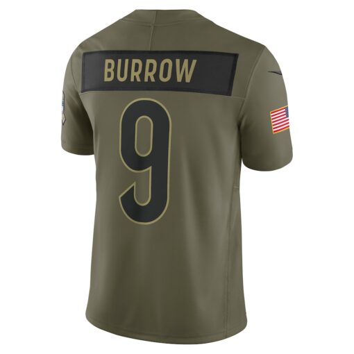 Joe Burrow Cincinnati Bengals Limited Jersey – Olive, Limited Replica Fan Edition