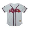 John Smoltz Atlanta Braves Mitchell & Ness 1995 Throwback Authentic Jersey - Gray, Limited Replica Fan Edition