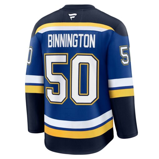 Jordan Binnington St. Louis Blues Home Premium Jersey – Blue, Limited Replica Fan Edition