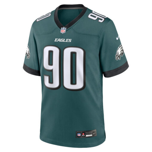 Jordan Davis Philadelphia Eagles Jersey – Midnight Green, Limited Replica Fan Edition